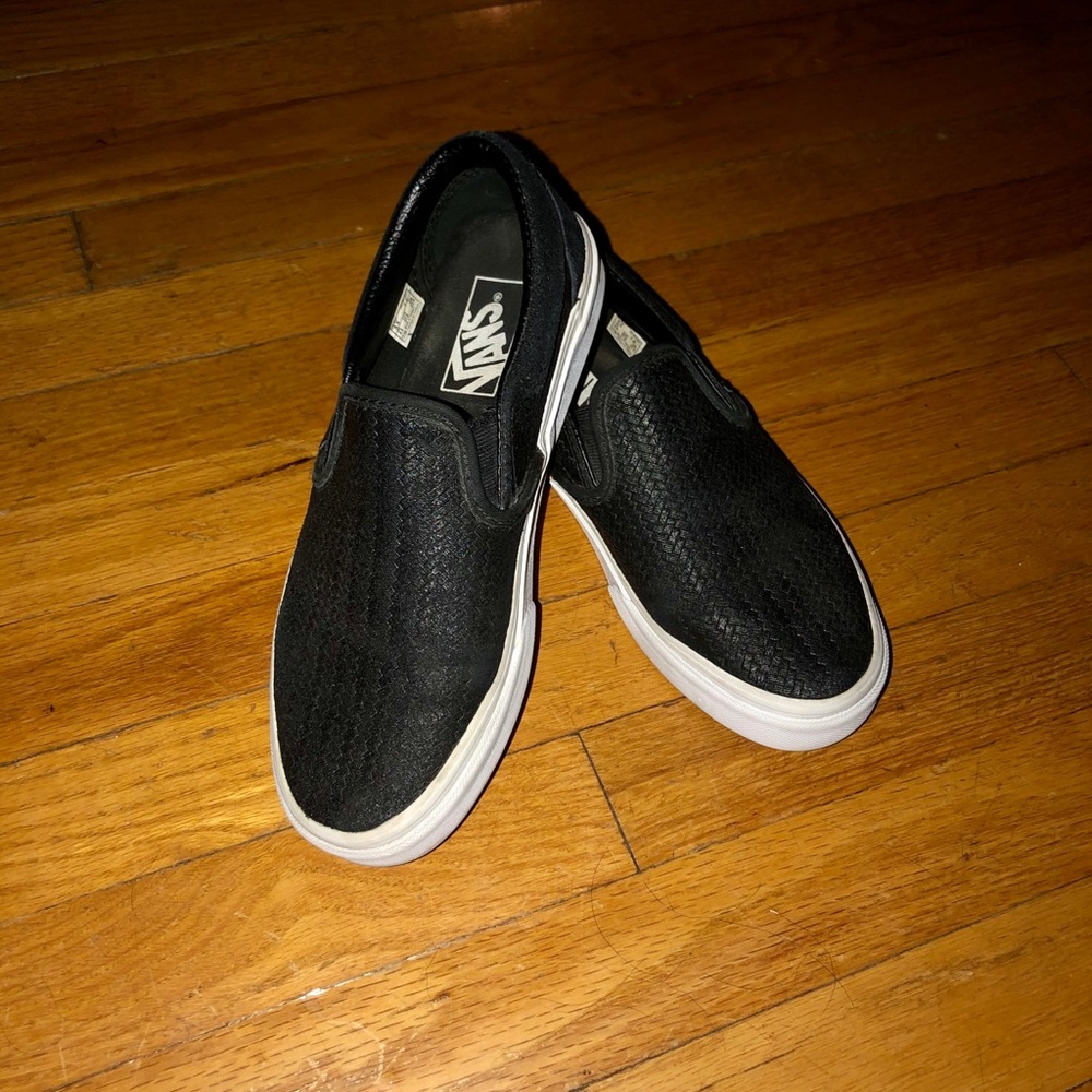 Black Vans Slip Ons